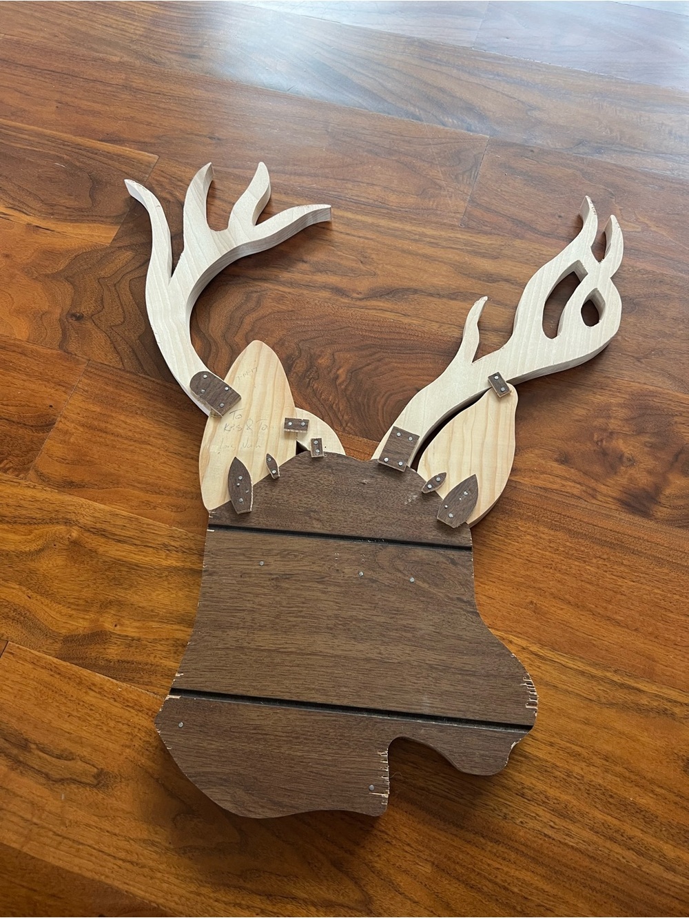 Handmade Wooden 3D Deer Head Wooden Wall Art - Picture 11 of 16